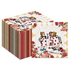 Alice in Wonderland Napkin Fairy Tale Birthday Tissue Tea Party Tableware 20pcs