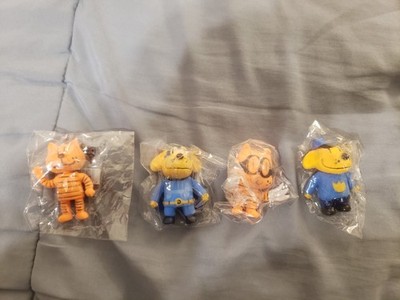 Dog Man 3D Puzzle Eraser Rubber Figures Set of 4 Bark Knight Sealed dogman NIP!
