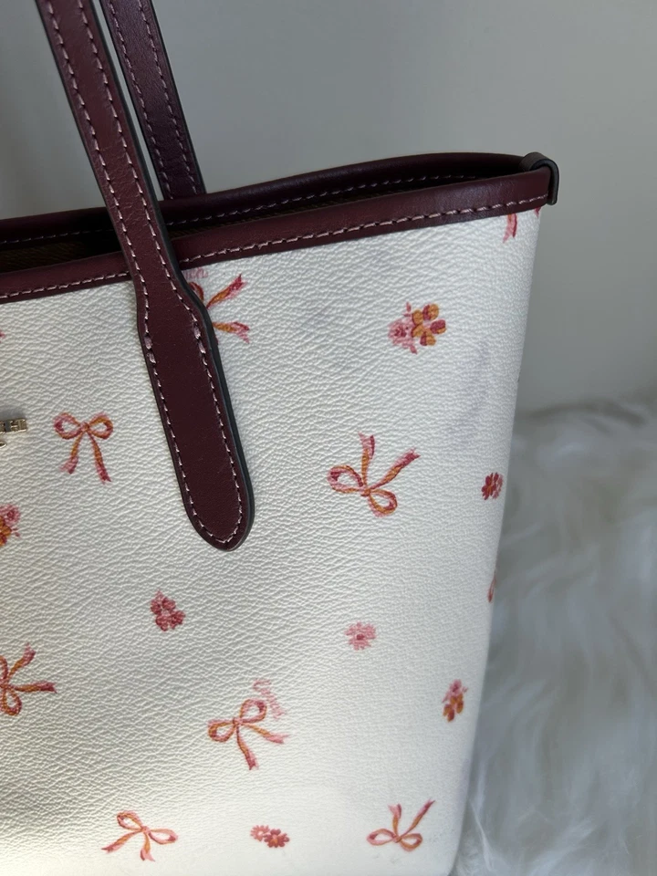 Coach Mini City Tote With Bow Tie Print - Image 4 of 4