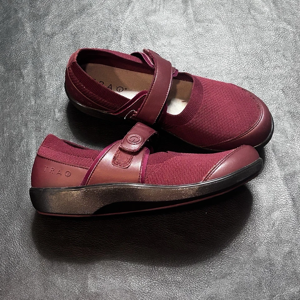 Женские бордовые удобные туфли Traq-Qutie от Alegria размер ЕС 39 США 8,5 Mary Jane - Изображение 4 из 4