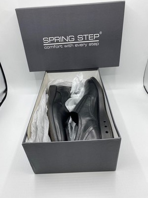 Spring Step Herren John-B Halbschuh flach - schwarz - Größe US 9,5-10 - UK 8,5 - EU 43
