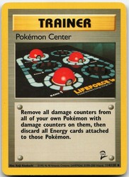 Pokemon Center 85/102 Base Set Uncommon Trainer