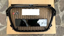 pour Audi A1 8X 2010-2015 grille avant modèle RS1 look calandre noir brillant