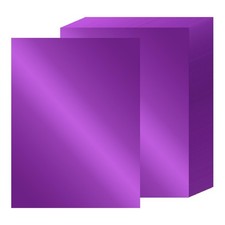 24 Sheets Purple Metallic Cardstock Paper 8.5 X 11", x 11,
