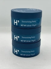 3 PACK Harry's TEXTURIZING HAIR PUTTY 2.5oz Harrys Flexible Hold Matte Finish 
