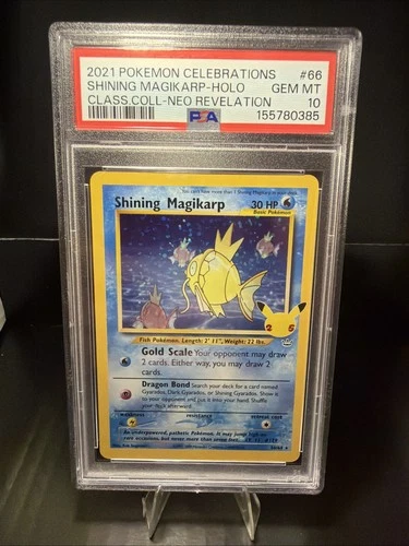 PSA 10 Shining Magikarp 66/64 Celebrations: Classic Collection Holo