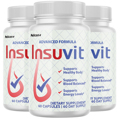 Insuvit- Blood Support- 3 Bottles- 180 Capsules