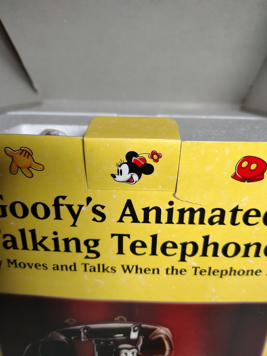 Telemania Goofy Animated Phone Talking Telephone Disney for sale