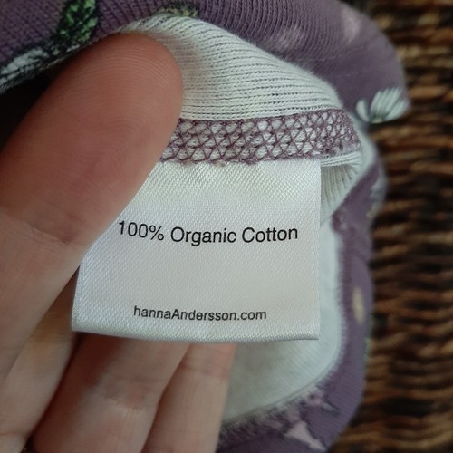 Hanna Andersson Disney 100% Organic Rapunzel Pajama Shirt Girl's 4 100 Purple - Picture 4 of 5