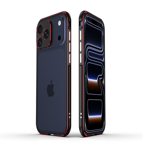 For iPhone 17 Pro Max/17 Pro Dual Color Metal Bumper Case with Camera Protector - Picture 13 of 27
