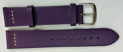 19 mm RADO Leder Uhrenarmband Captain Cook violett neutrale Stahl-Dornschliesse
