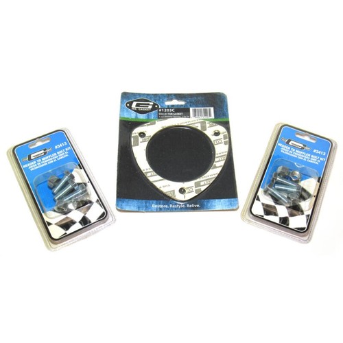 Mr Gasket Exhaust Collector Gasket & Bolt Kit 1203CK; Collector Gasket 3.500"