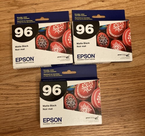 (16) Epson 96 Ink Genuine Multi Color Lot Black, Yellow, Cyan, Magenta,&More Lot - 第 3/9 張圖片