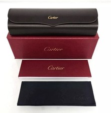 NEW AUTHENTIC CARTIER LUXURY Eyeglasses Sunglasses CASE BOX BOOKLET CLOTH