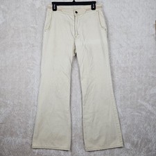 Levis Pants Mens 31x30 Beige Vintage 70s Flare Leg Bell Bottom Retro 20625-6624