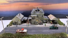 BUILT - Fine Scale Miniatures “West Side Auto”  Jewel Series #18 - HO