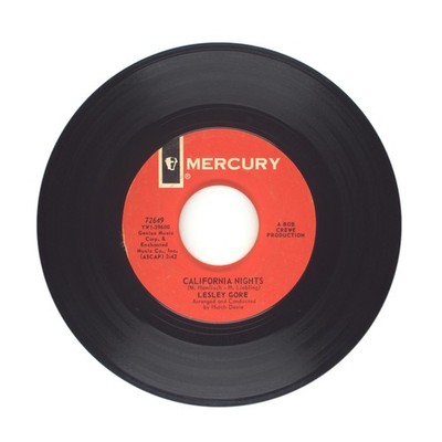 Lesley Gore - California Nights; I'm Going Out (The Same Way I Came In) - 45 RPM