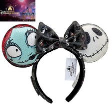 Disney Parks Loungefly Nightmare Before Christmas Sally Jack Ears Headband US