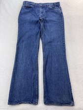 VTG Levis 517 Orange Tab Jeans Men 38x32 Blue Bootcut Made In USA 90s