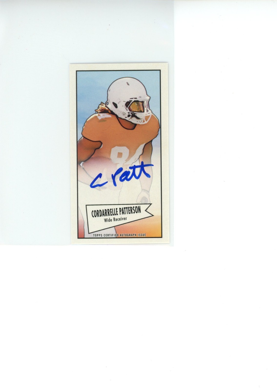 Cordarrelle Patterson Bowman 1952 Mini #52BCP Base