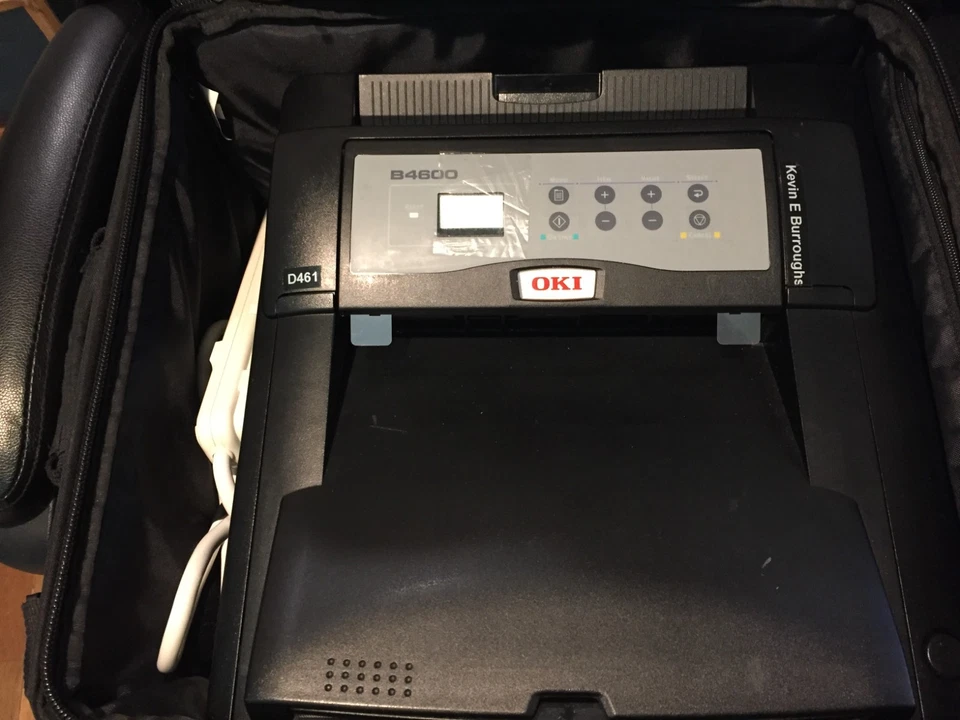 OKI B4600 Monochrome Black LED Printer N22106A Portable Carry Bag NO POWER CORD - Image 4 of 4