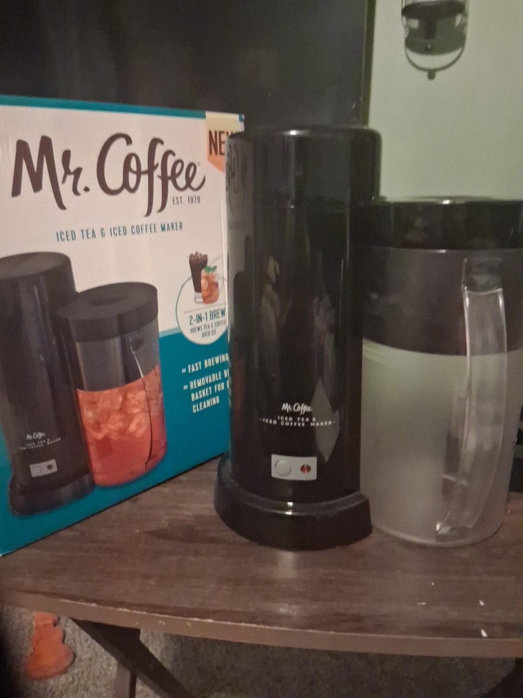 2-in-1, 2qt Black, Fast Brew, Bpa-free