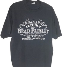 Brad Paisley Bonfires Amplifiers Tour Graphic T Shirt Country Concert XL