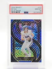 BO NIX 2024 SELECT PREMIER ROOKIE BLUE PRIZM /175 #117 BRONCOS PSA 10 Q0004