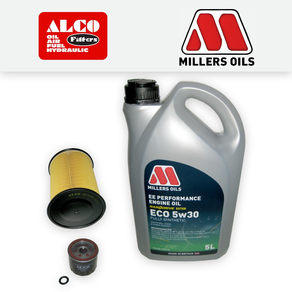 SERVICE KIT for FORD FOCUS MK2 1.6 16V PETROL OIL AIR FILTERS +OIL (2007-2010)