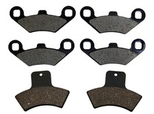 Front & Rear Semi-Metallic Brake Pads fits Polaris Magnum 500 4x4 1999 2000 2001