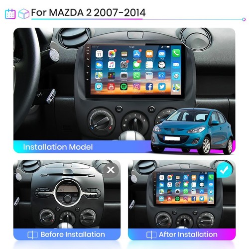 2G+32G ANDROID 12 CAR STEREO RADIO CARPLAY GPS NAVI WIFI FOR MAZDA 2 2007-2014 - Picture 3 of 15