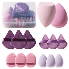 Makeup Sponge Set BS-MALL Triangle Puff 14PCS Non-Latex Beauty Blender Sponges w
