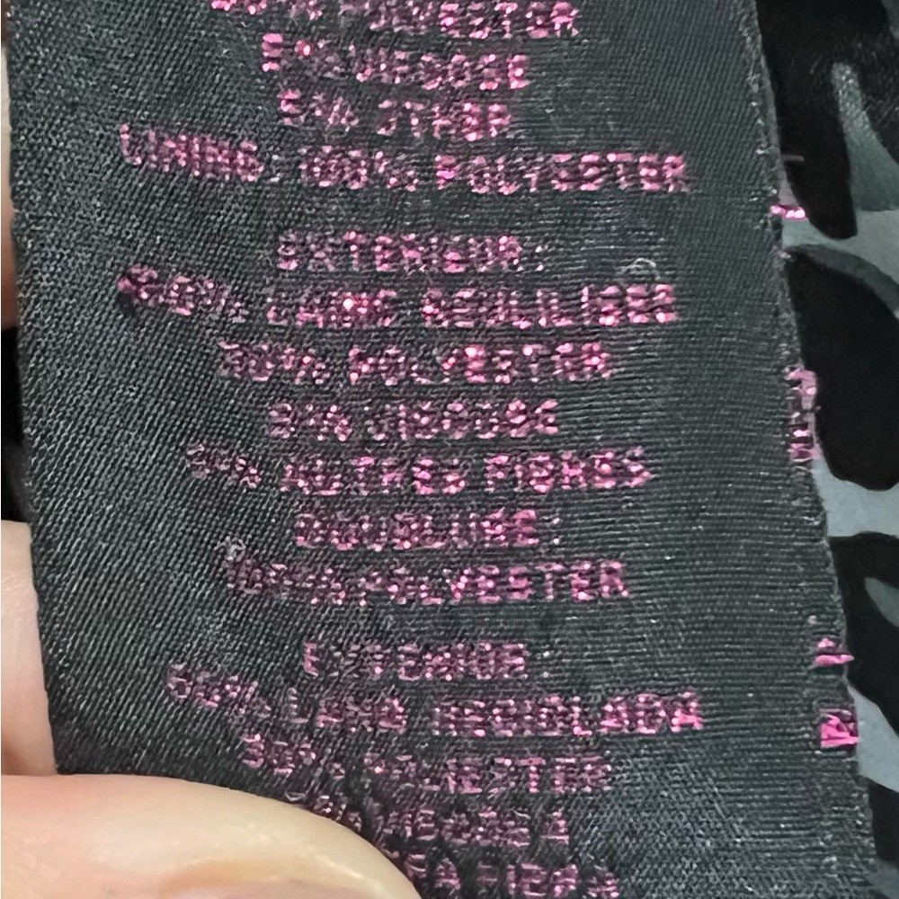 Betsey Johnson Charcoal Wool Ruffle Trench Coat 2