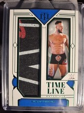 /5 Austin Theory Emerald Timeline Materials WWE 2024 Panini National Treasures 