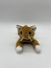 TY Original Retired Beanie Baby - "Nip" the Gold Cat-PVC PELLETS 1993