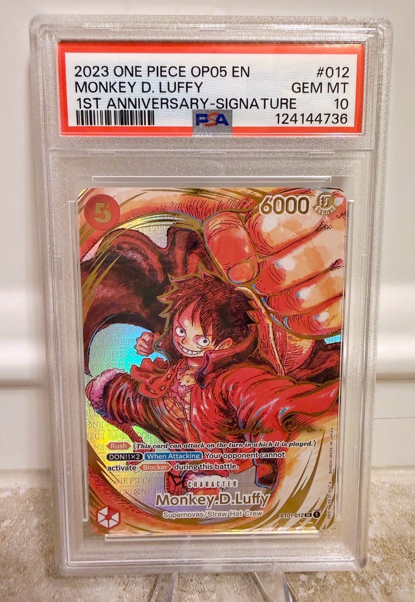 【PSA10】MONKEY D. LUFFY ST01-012 サイン入り PSA 10 Monkey D. Luffy ST01-012 Eiichiro Oda Signature One