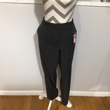Vince Camuto Grey Flat Front Slit Pockets Straight Leg Dress Pants 12 W36”/L27”