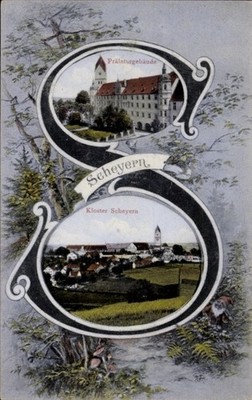 Postcard Scheyern in Upper Bavaria, prelature building, monastery nature,... - 4672406