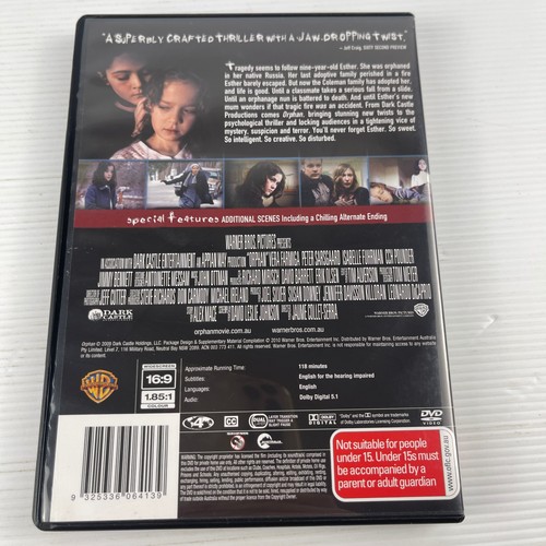 Orphan (DVD, 2009) Movie Region 4 - Picture 2 of 4