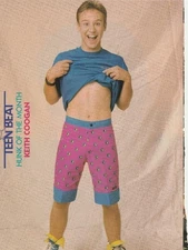 Keith Coogan teen magazine pinup clipping Young shorts tummy Teen Beat pix