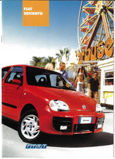 Fiat Seicento 2003 UK Markt Verkaufsprospekt Mia, Active, Sound & Sporting