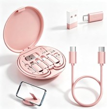5 in 1 Cable Organizer Box Portable Storage Case for USB Cables Earphones Memory