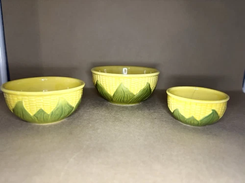 Shawnee Pottery Company Corn Trio Bowl Set | Set Of 3 Sml-Lrg