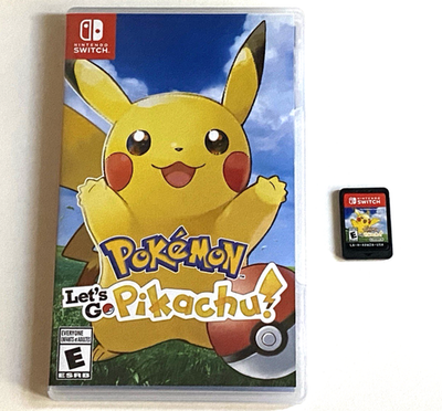 Pokemon Let's Go Pikachu (Nintendo Switch) Game Case Cartridge RPG