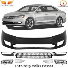 Front Bumper Cover Paintable Fog Light Assembly Kit For 2012-2015 Volks Passat Front Bumper Cover Paintable Fog Light Assembly Kit For 2012-2015 Volks Passat