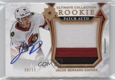 2021 Ultimate Collection Rookies 8/15 Jacob Bernard-Docker Jumbo Patch Auto 07zo
