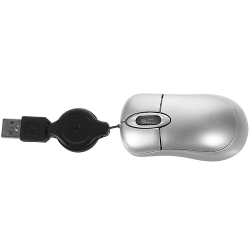 Portable USB Optical Mouse With Retractable Cord For Travel And Office - 第 6/12 張圖片