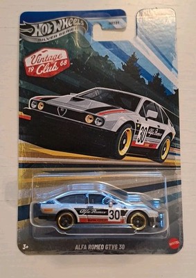 Hot Wheels Alfa Romeo GTV6 3.0 Vintage Club 1968 Silver Series