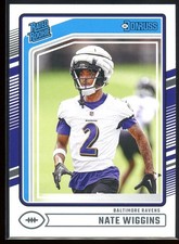 2024 Panini Donruss Nate Wiggins #391 Rated Rookie (RC) Baltimore Ravens