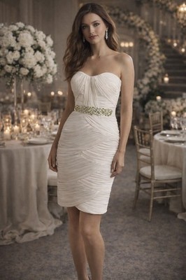 Cache NWT Women s Size 2 Ivory Strapless Dress Ruched Bodycon Party 